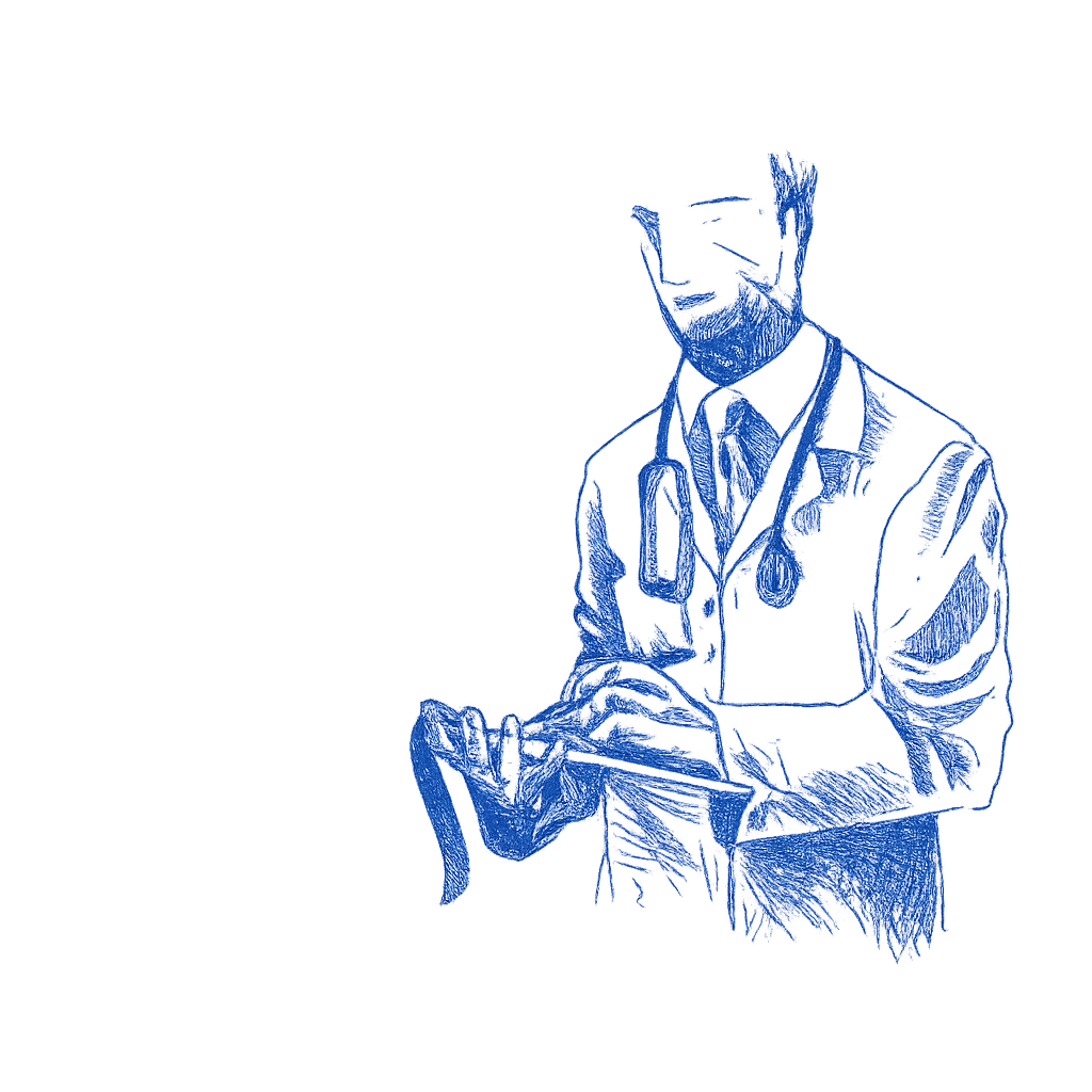 Healthcare professional illustration